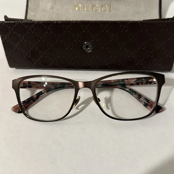 Gucci GG 4268 HPM 140 made in Italy eyeglass frames with folding case - Picture 11 of 11